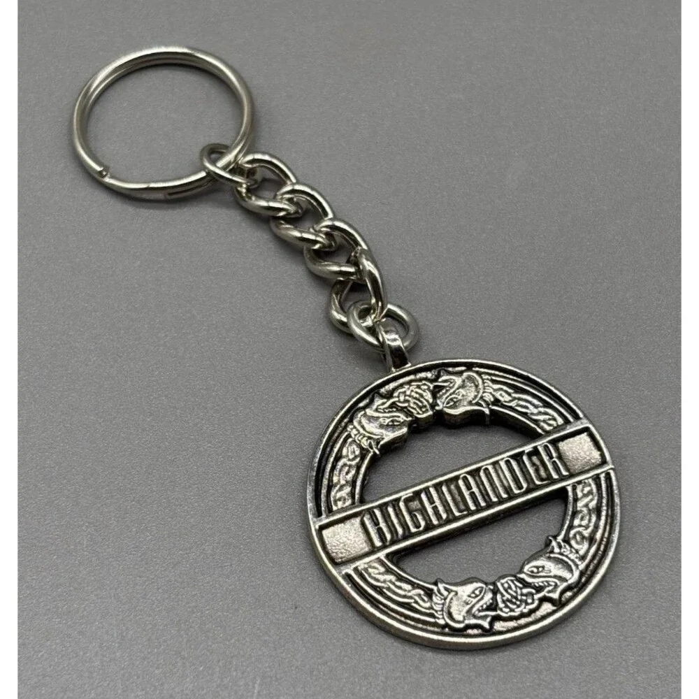 Vintage Highlander The Series Keychain Celtic Medallion 1990s TV Memorabilia
